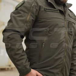 Куртка Ветровка Патрол водонепроницаемая хаки на сетке