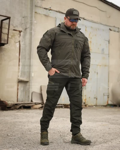 Куртка Вітровка Патрол водонепроникна хакі на сітці 40-42 40-42
