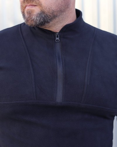 Кофта фліс Урбан з блискавкою під горло Темно-синя 42 42