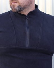 Кофта фліс Урбан з блискавкою під горло Темно-синя