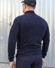 Кофта фліс Урбан з блискавкою під горло Темно-синя