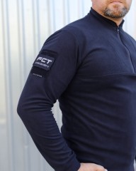 Кофта фліс Урбан з блискавкою під горло Темно-синя