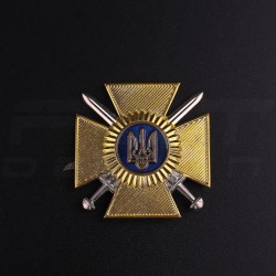 Беретний знак кокарда хрест ЗСУ нового зразка пластик
