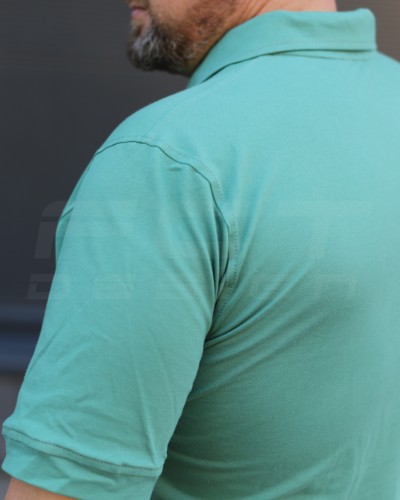 Футболка Поло мілітарі преміум Лакоста бавовна Бірюзова 42 42