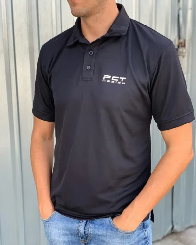 Футболка поло FCT Coolpass вологовідвідна чорна 42 42
