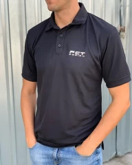 Футболка поло FCT Coolpass вологовідвідна чорна