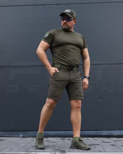 Шорти тактичні літні мілітарі Урбан хакі баланс 42 42