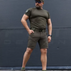 Шорты тактические пожилые милитари Урбан хаки баланс