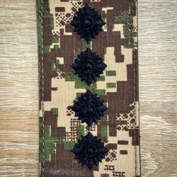 Погоны НГУ 3Д черная нить пиксель Хищник G-0822