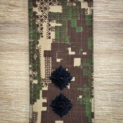 Погоны НГУ 3Д черная нить пиксель Хищник G-0822