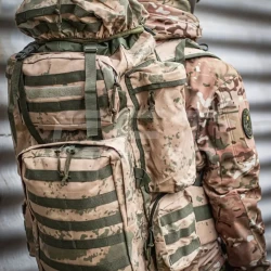 Сумка транспортна баул - рюкзак 110 л камуфляж