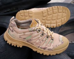 Кросівки тактичні літні Вікінг шкіра на сітці мультикам