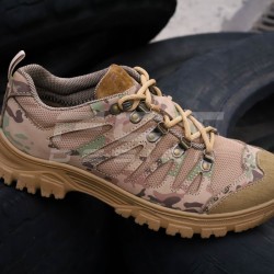 Кроссовки тактические Викинг летние кожа Мультикам на сетке