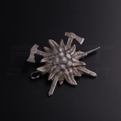 Беретний знак кокарда Гірської піхоти Едельвейс метал