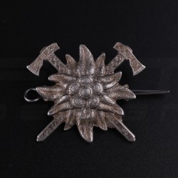 Беретний знак кокарда Гірської піхоти Едельвейс метал