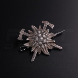 Беретний знак кокарда Гірської піхоти Едельвейс метал