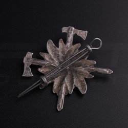 Беретний знак кокарда Гірської піхоти Едельвейс метал