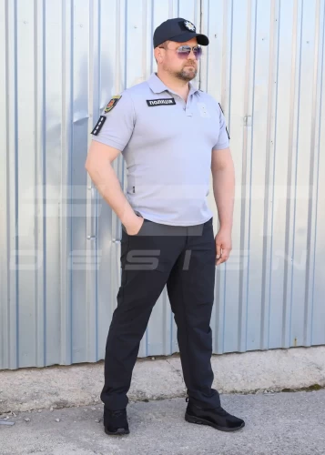 Футболка поло для Поліції вологовідвідна CoolPass сіра 42 42