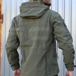 Куртка тактична Альфа Софтшел фліс хакі