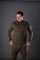 Гольф трикотаж із начосом хакі