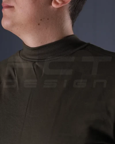 Гольф трикотаж із начосом хакі 42 42