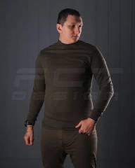 Гольф трикотаж із начосом хакі