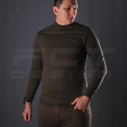 Гольф трикотаж із начосом хакі