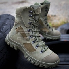 Берці тактичні зимові Stalker шкіра Crazy Horse натуральна вовна хакі