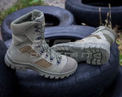 Берці тактичні зимові Stalker шкіра Crazy Horse натуральна вовна хакі