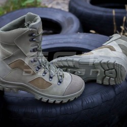 Берці тактичні зимові Stalker шкіра Crazy Horse натуральна вовна хакі