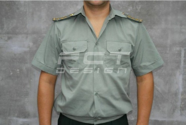 Формена сорочка короткий рукав шведка олива  