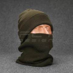 Баф вязаный акрил хаки