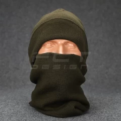 Баф вязаный акрил хаки