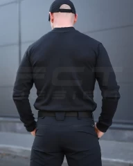 Гольф трикотаж із начосом чорний