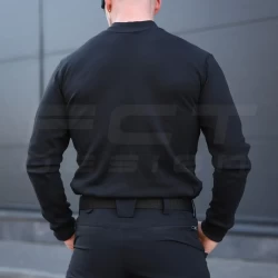 Гольф трикотаж із начосом чорний