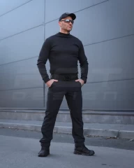 Гольф трикотаж із начосом чорний