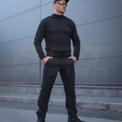 Гольф трикотаж із начосом чорний