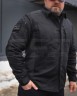 Тактическая милитари Рубашка Сталкер FCT конвас стрейч на флисе черный 40-42/3