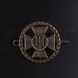 Беретний знак кокарда ДПСУ кругла метал