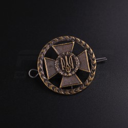 Беретний знак кокарда ДПСУ кругла метал