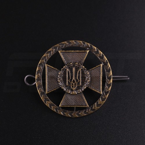 Беретний знак кокарда ДПСУ кругла метал  
