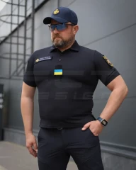 Футболка Поло для ДСНС вологовідвідна CoolPass темно-синя