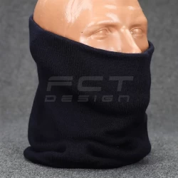 Баф вязаный акрил темно-синий