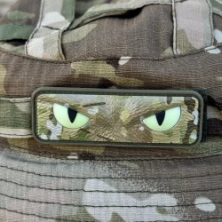 Шеврон/патч гумовий ПВХ Очі кота мультикам