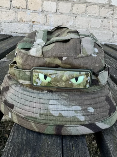 Шеврон/патч гумовий ПВХ Очі кота мультикам