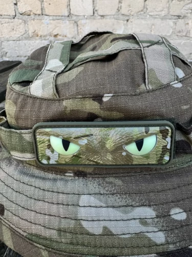 Шеврон/патч гумовий ПВХ Очі кота мультикам