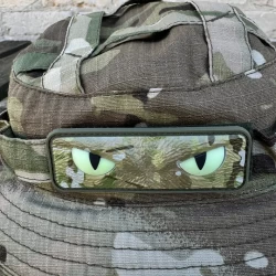 Шеврон/патч гумовий ПВХ Очі кота мультикам