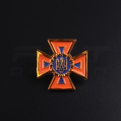 Беретний знак кокарда ДСНС на кашкет пластик