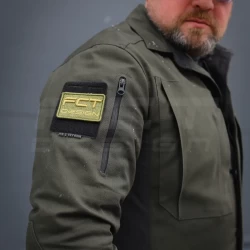 Тактична мілітарі Сорочка Сталкер FCT канвас стрейч на флісі хакі