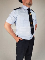 Сорочка ДСНС шведка формений колір меланж короткий рукав